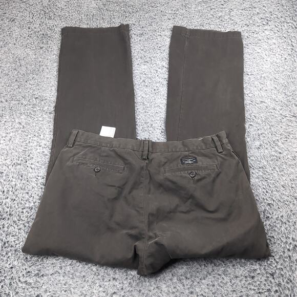 Banana Republic Pants Men 36x34 Brown Straight Fit Gavin Classiccore Preppy - Picture 1 of 10
